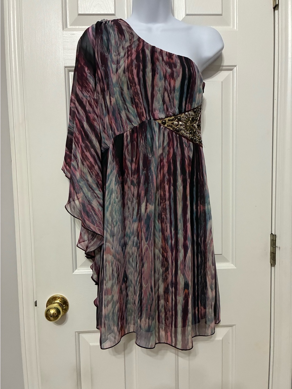 Purple multicolored dress